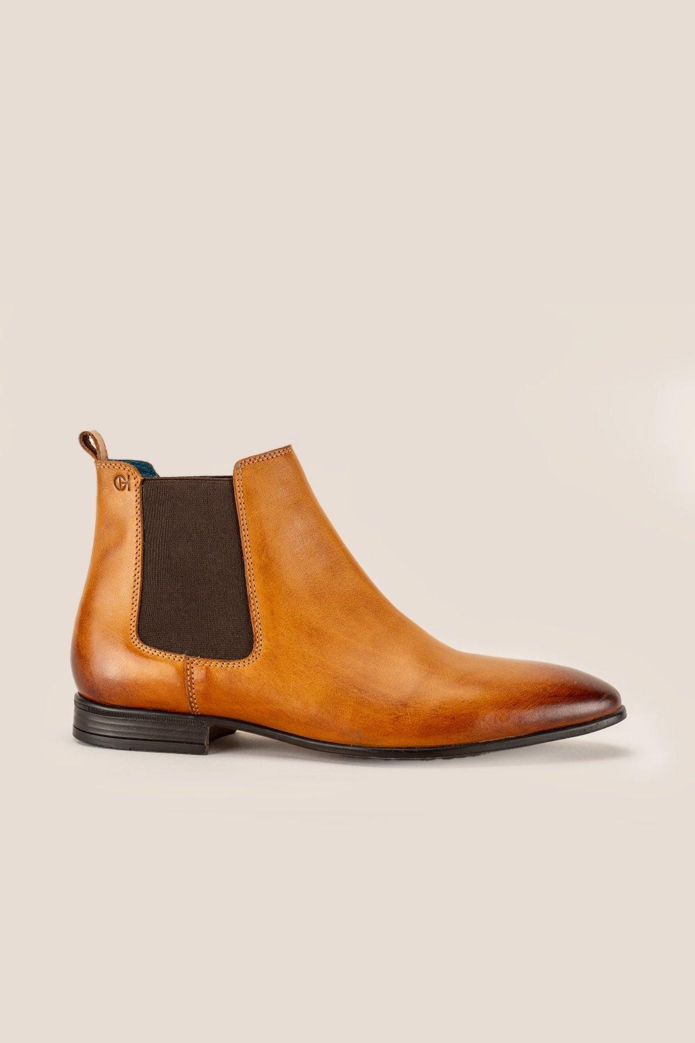 Кожаные ботинки челси Darwin Oswin Hyde, коричневый