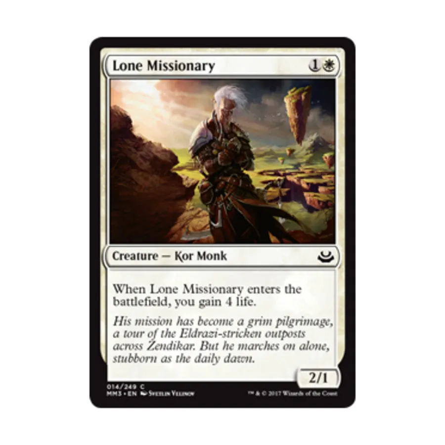 

CCG Одинокий миссионер (C) (фольга), MTG - Modern Masters 2017