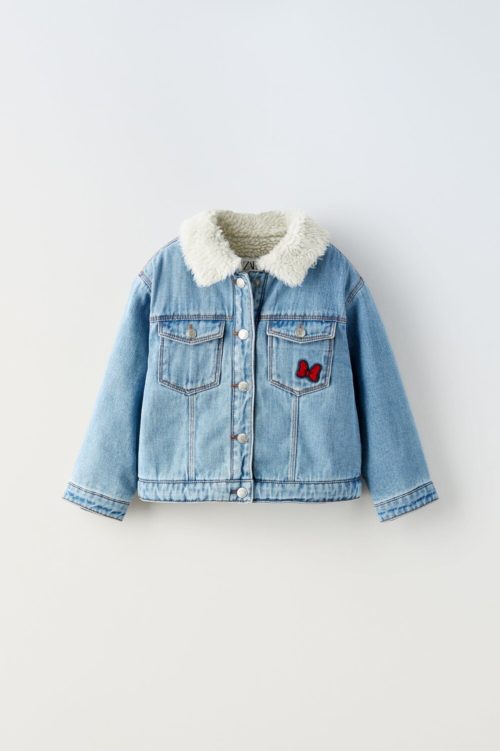 

Джинсовая куртка с искусственными ремнями disney Zara, синий