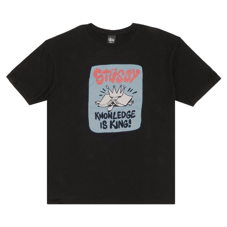 

Футболка Stussy Knowledge Is King 'Black', черный