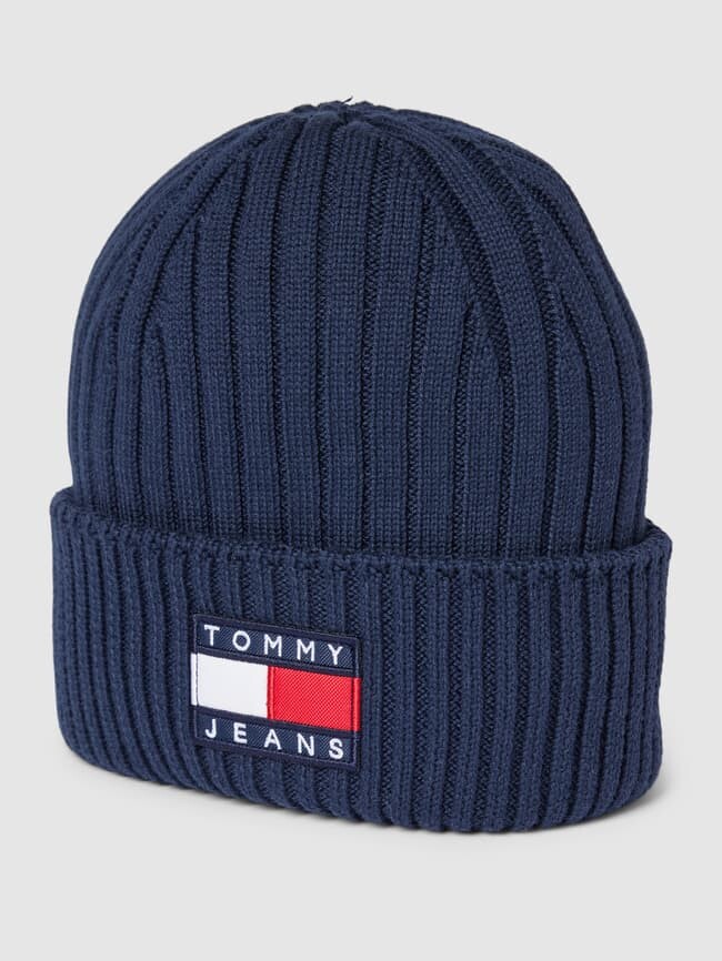 

Шапка с нашивкой-лейблом, модель "HERITAGE ARCHIVE" Tommy Jeans, темно-синий