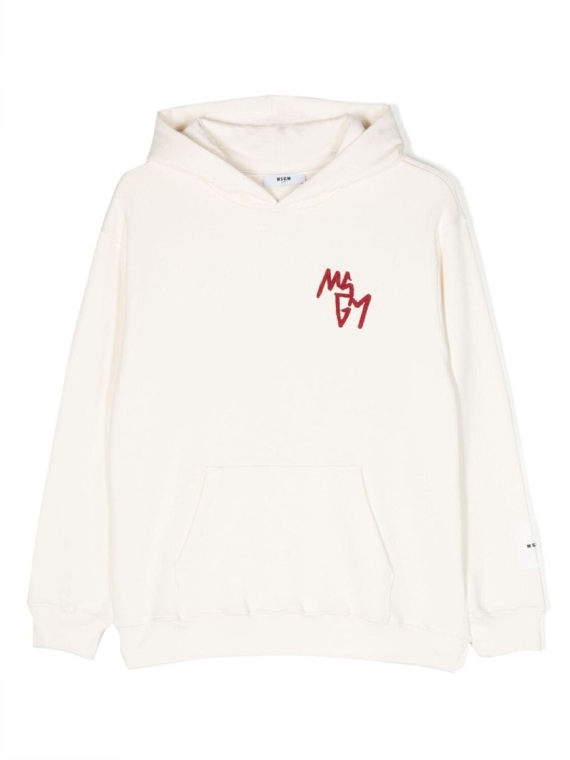 

MSGM Kids худи с вышитым логотипом, нейтральный цвет