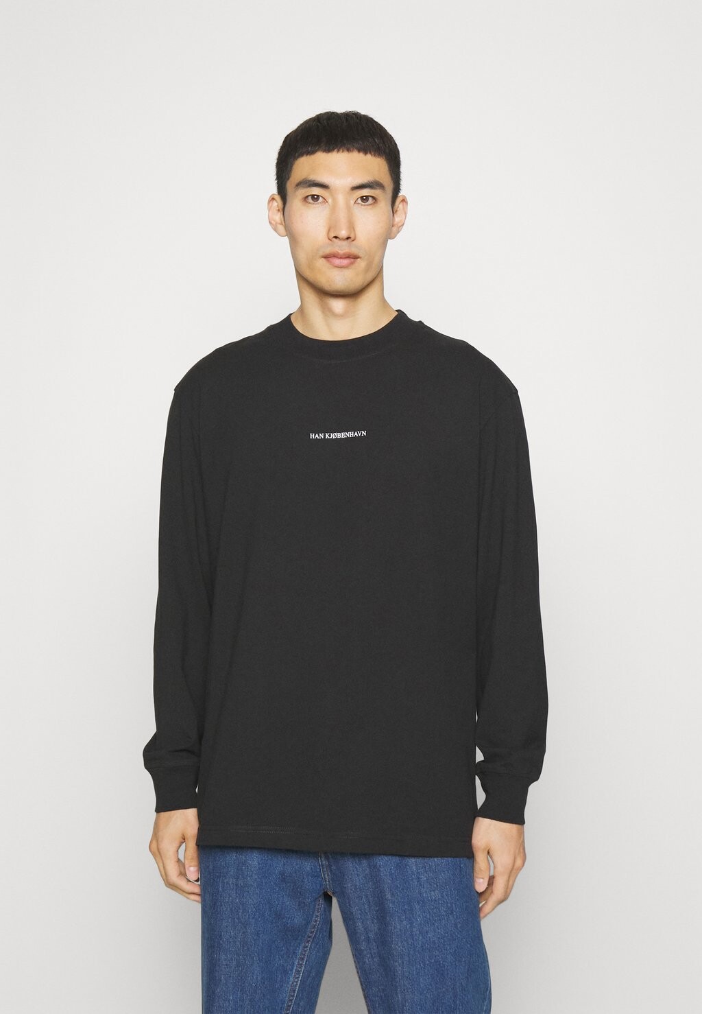 

Футболка с длинным рукавом Supper Boxy Tee Unisex Han Kjøbenhavn, черный