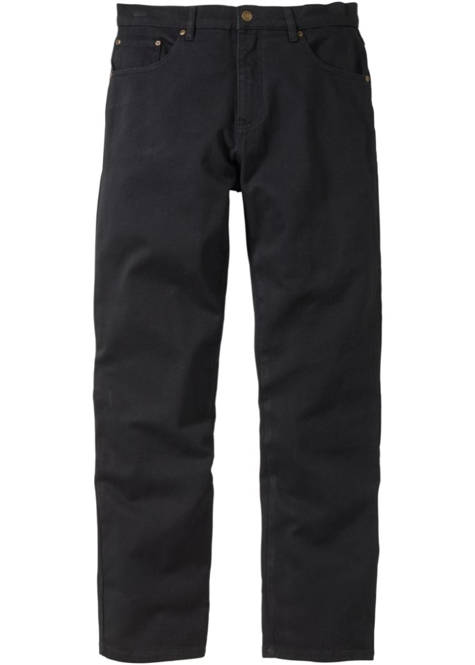 Прямые эластичные джинсы классического кроя John Baner Jeanswear, черный джинсы мужские стрейчевые в стиле ретро модные дизайнерские рваные джинсы slim fit винтажные повседневные хлопковые штаны черные серые