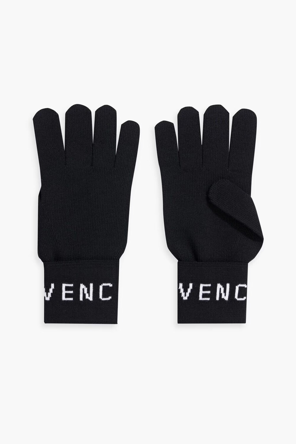 

Шерстяные перчатки жаккардовой вязки Givenchy, черный