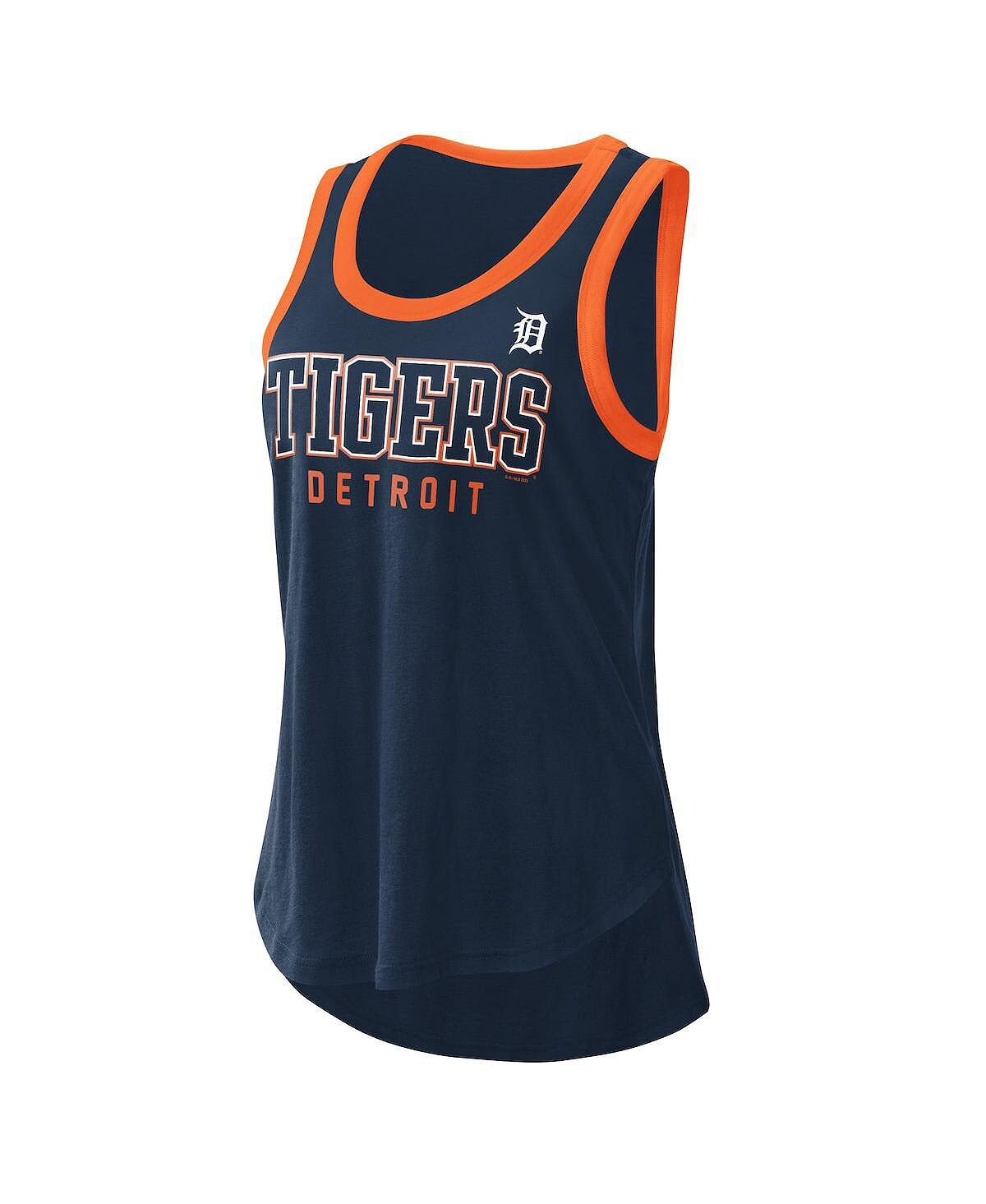 

Женская темно-синяя майка Detroit Tigers Clubhouse G-III 4Her by Carl Banks, темно-синий