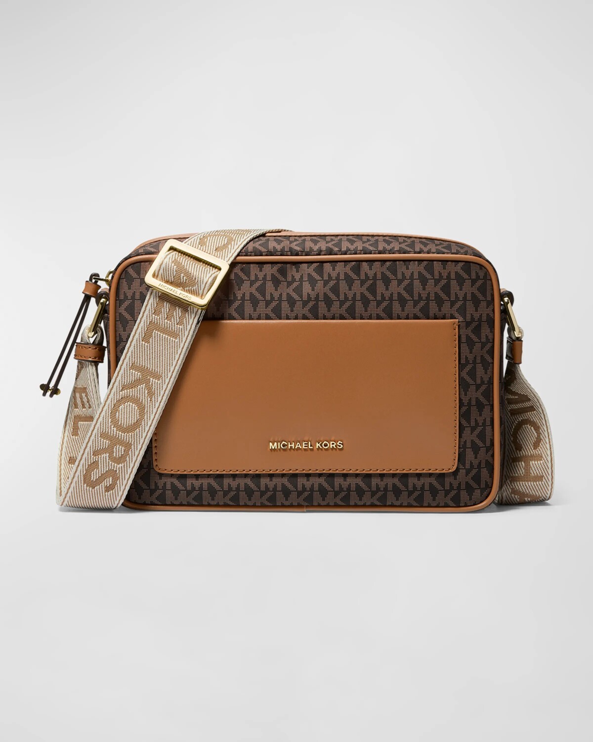 

Большая сумка через плечо с монограммой Jet Set MICHAEL Michael Kors, цвет Brnacorn
