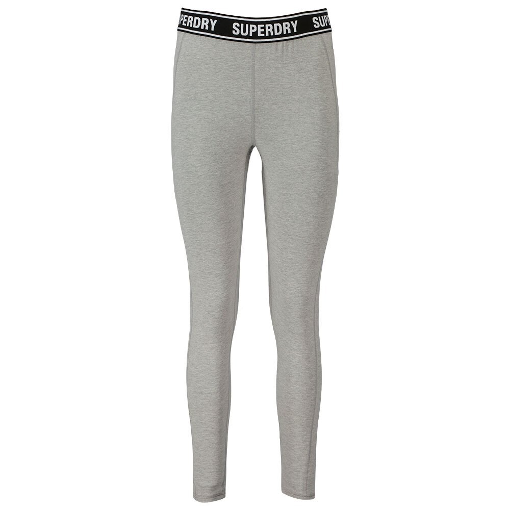 

Тайтсы Superdry Corporate Logo Tape, серый