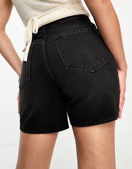 

Черные джинсовые шорты ASOS DESIGN Tall