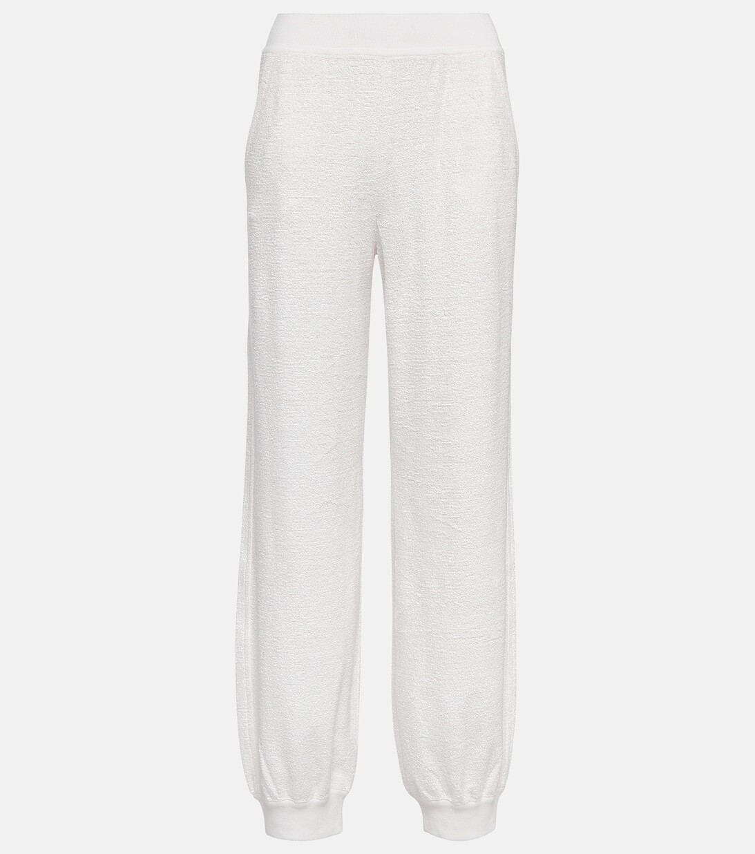 

Брюки из хлопка и льна LORO PIANA, белый