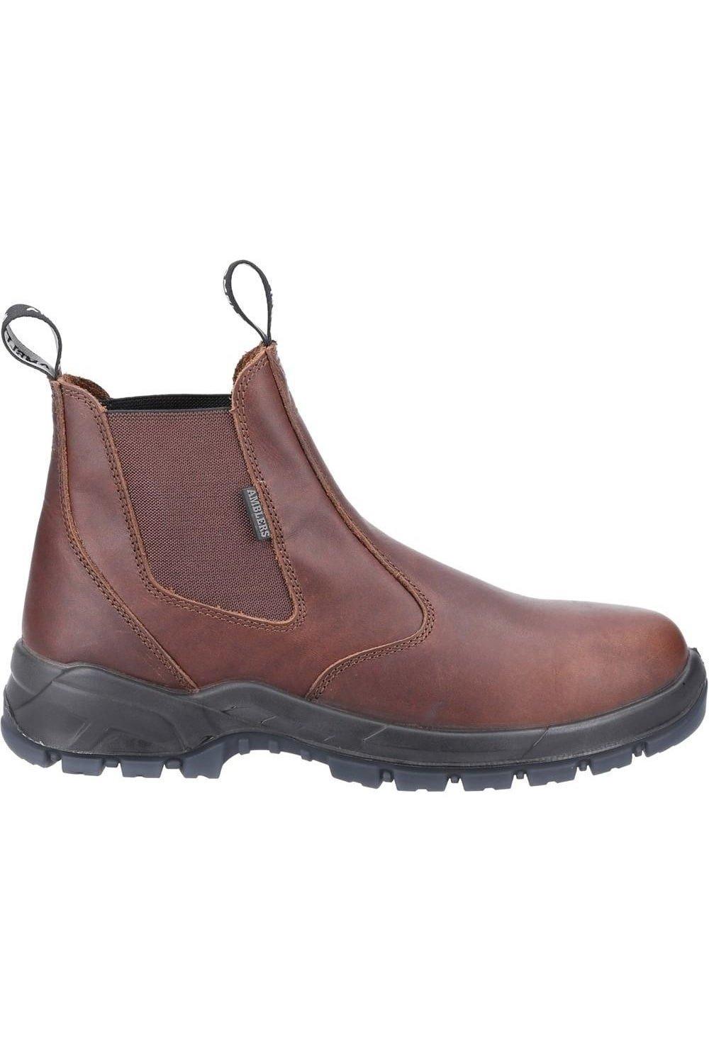 Кожаные защитные ботинки Amblers, коричневый фото