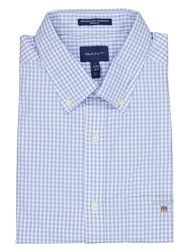 

Рубашка Gant Regular fit, цвет Hellblau/Weiß