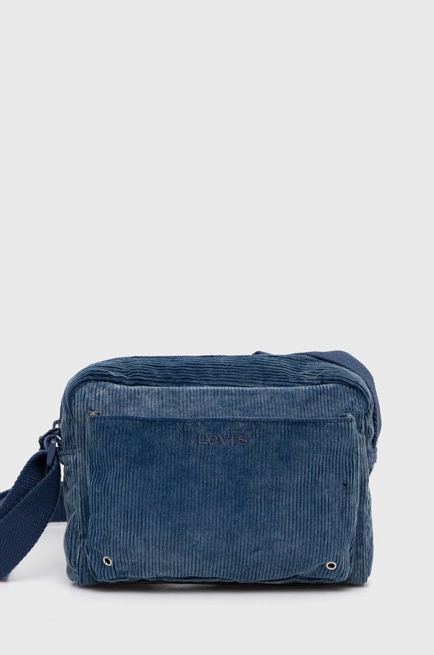 

Вельветовая сумка Levi's, темно-синий