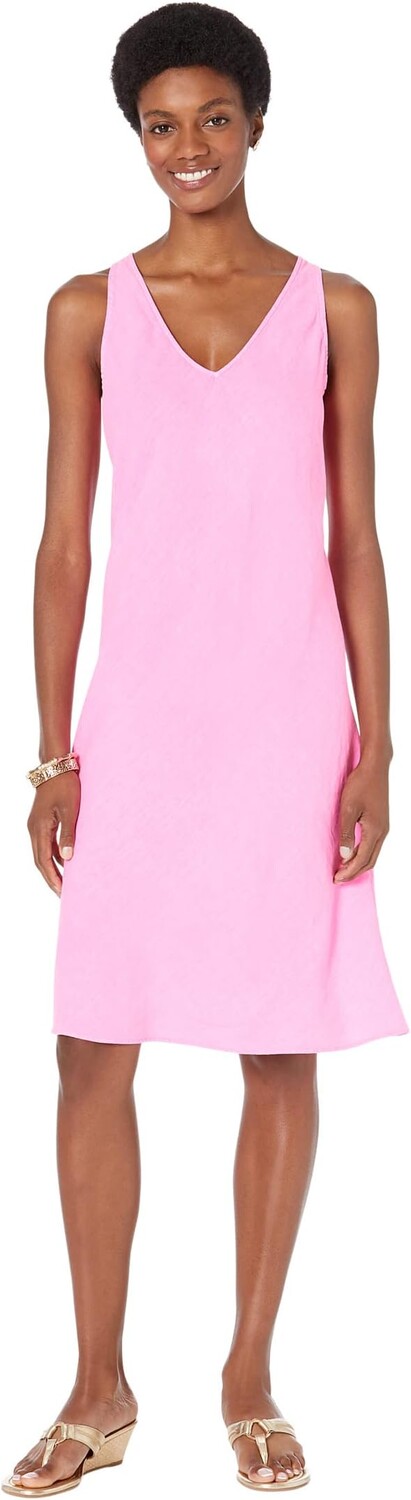 

Льняное платье без рукавов Florin Lilly Pulitzer, цвет Pink Isle