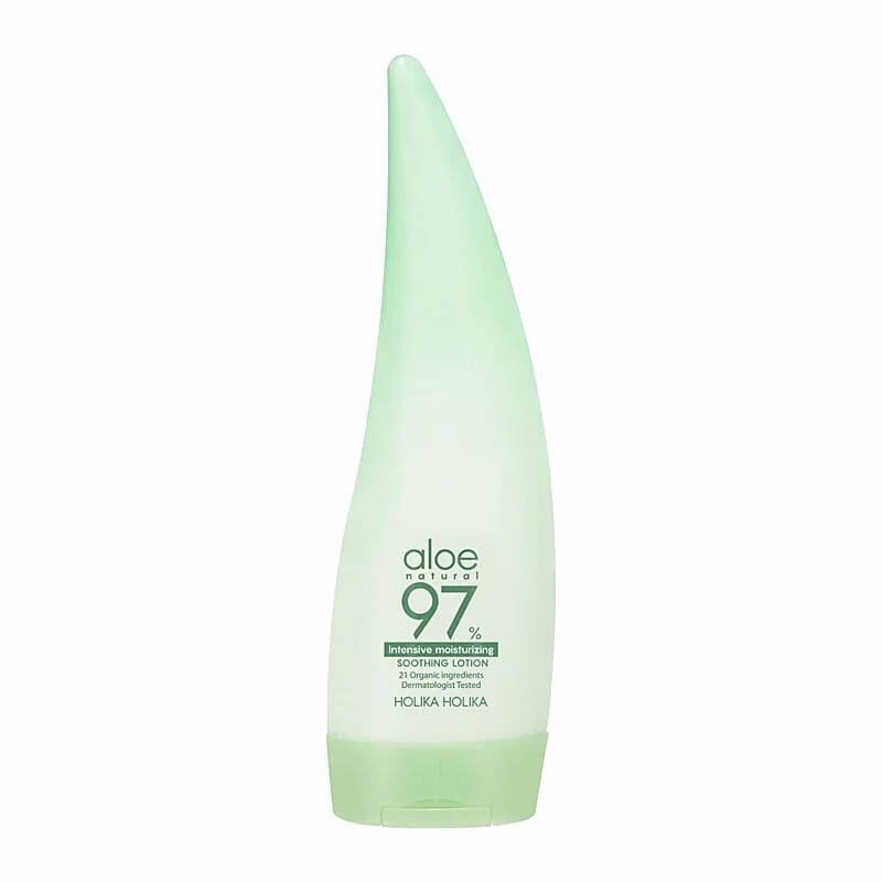 Увлажняющий крем для тела Aloe Soothing Lotion 97% Holika Holika, 240 мл holika holika aloe 97% soothing lotion intensive moisturizing интенсивно увлажняющий лосьон для лица и тела 240 мл