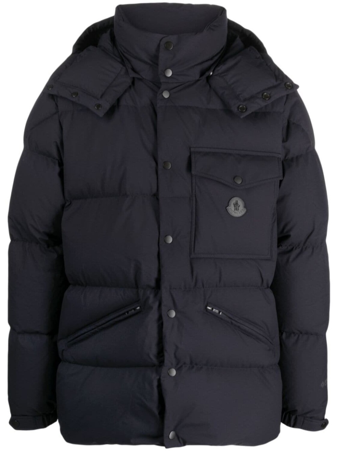 

Moncler непромокаемая куртка с капюшоном, синий