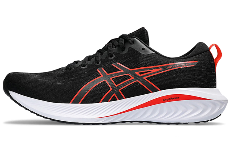 

Кроссовки для бега Gel-Excite 10 мужские с низким верхом, черные/красные Asics