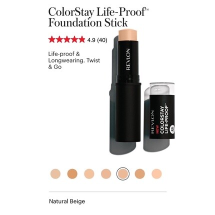 

Colorstay Lifeproof Matte Foundation Stick Spf 27 #220 Натуральный, Revlon