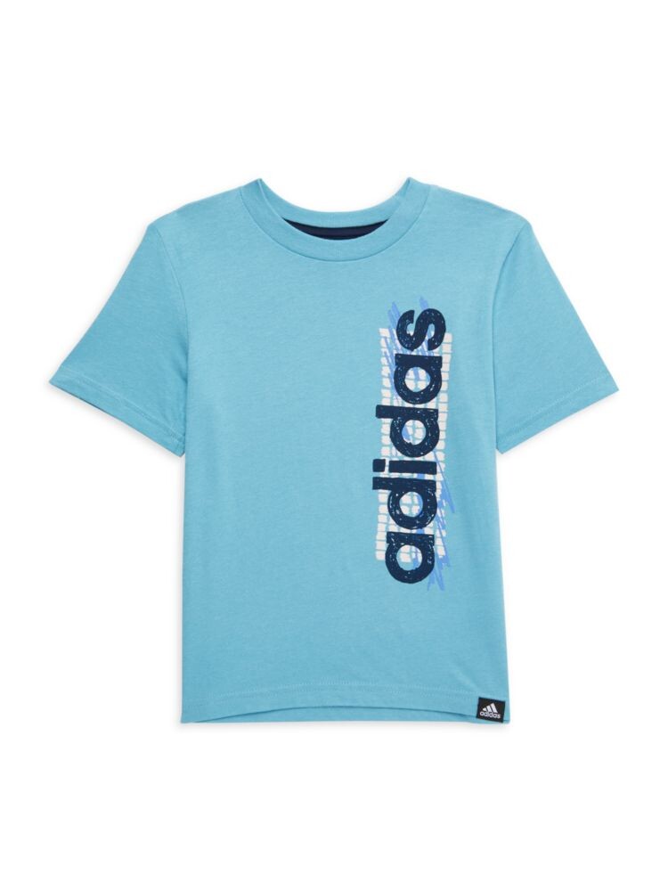 

Футболка с логотипом для маленького мальчика Adidas, цвет Light Blue