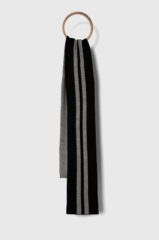 Детский шарф United Colors of Benetton, черный толстовка united colors of benetton средней длины капюшон карманы размер 120 s серый