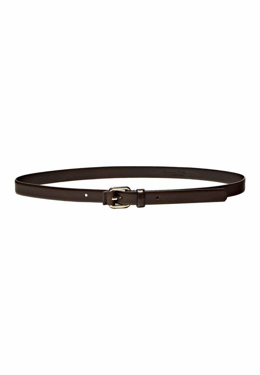 

Ремень ТОНКИЙ С ЗАКРЫТОЙ ПРЯЖКОЙ Massimo Dutti, коричневый