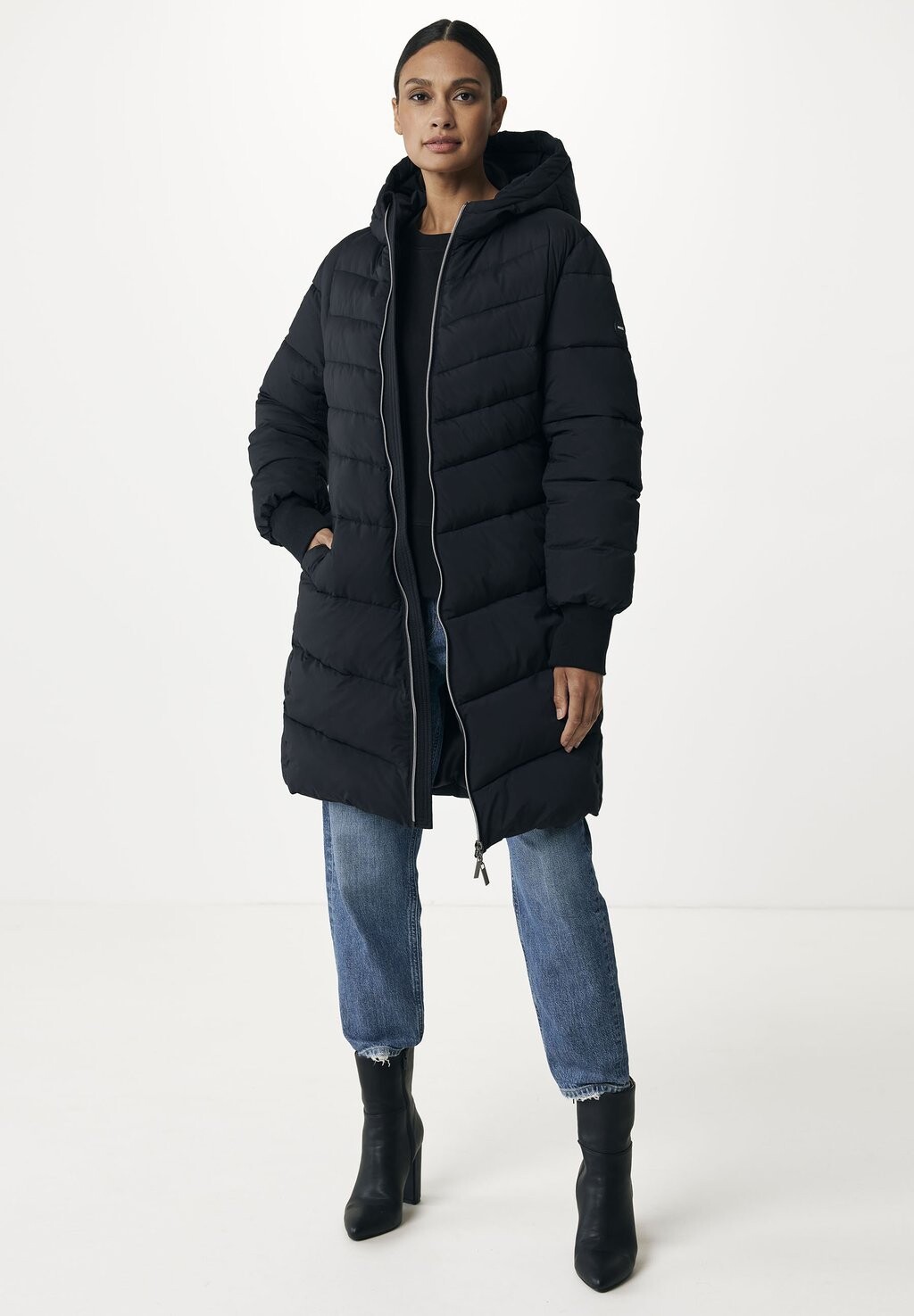 

Зимнее пальто Midi Length Mexx, черный