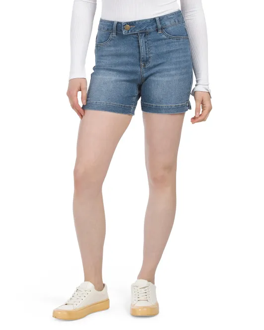 

Удлиненные шорты из переработанного денима с высокой талией D. Jeans, цвет Medium