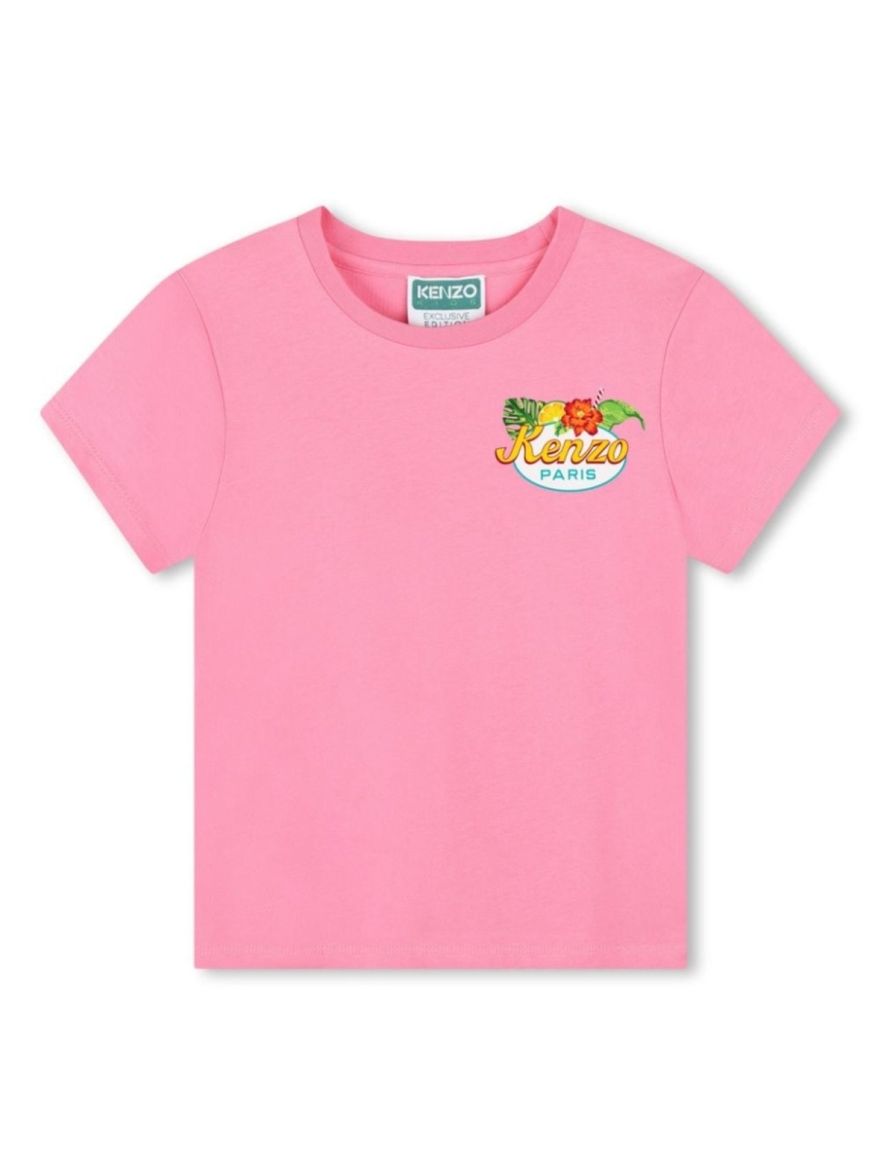 

Kenzo Kids футболка с логотипом, розовый