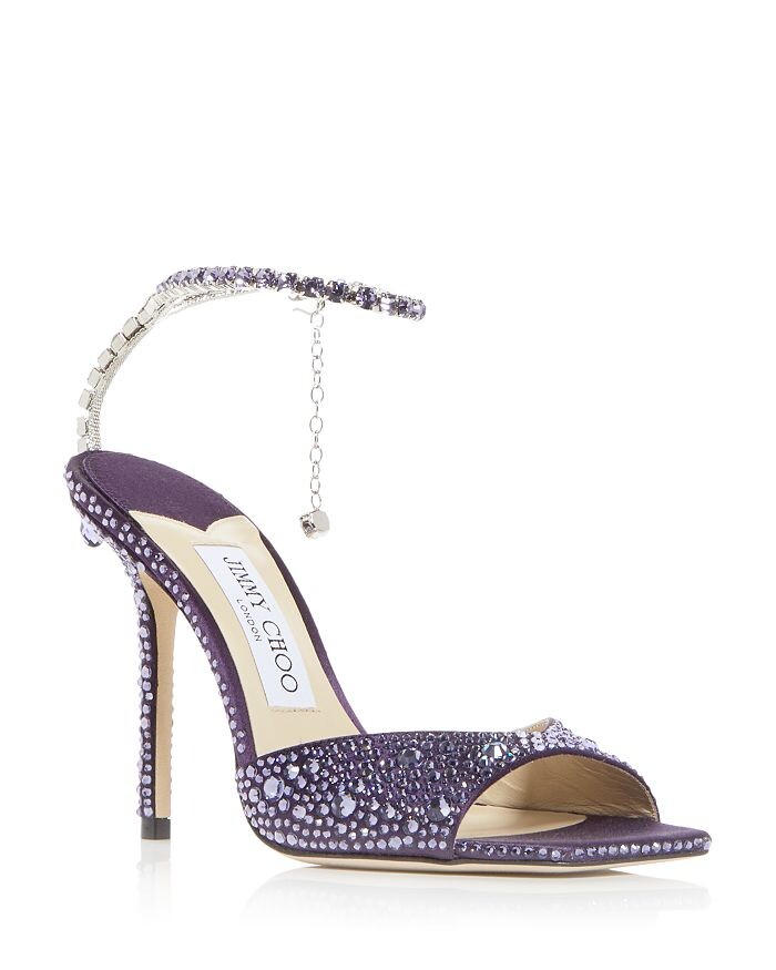 

Женские босоножки на высоком каблуке с украшением Saeda 100 Jimmy Choo