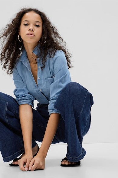 

Рубашка из органического хлопка GAP, синий