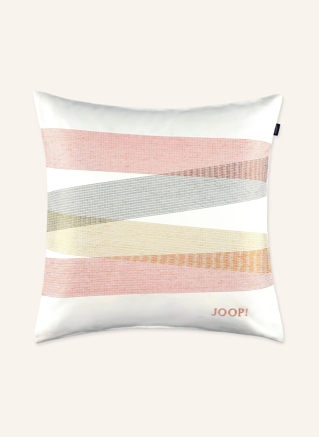 Декоративная подушка Joop J!VIVID, 50x50 см, цвет creme/orange/oliv