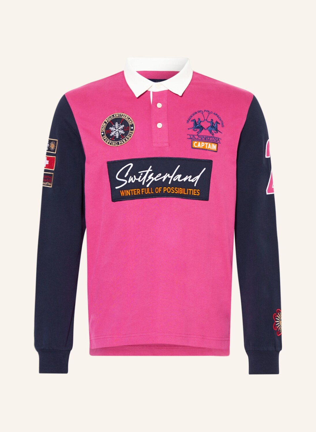 

Рубашка LA MARTINA Rugbyshirt, фуксия