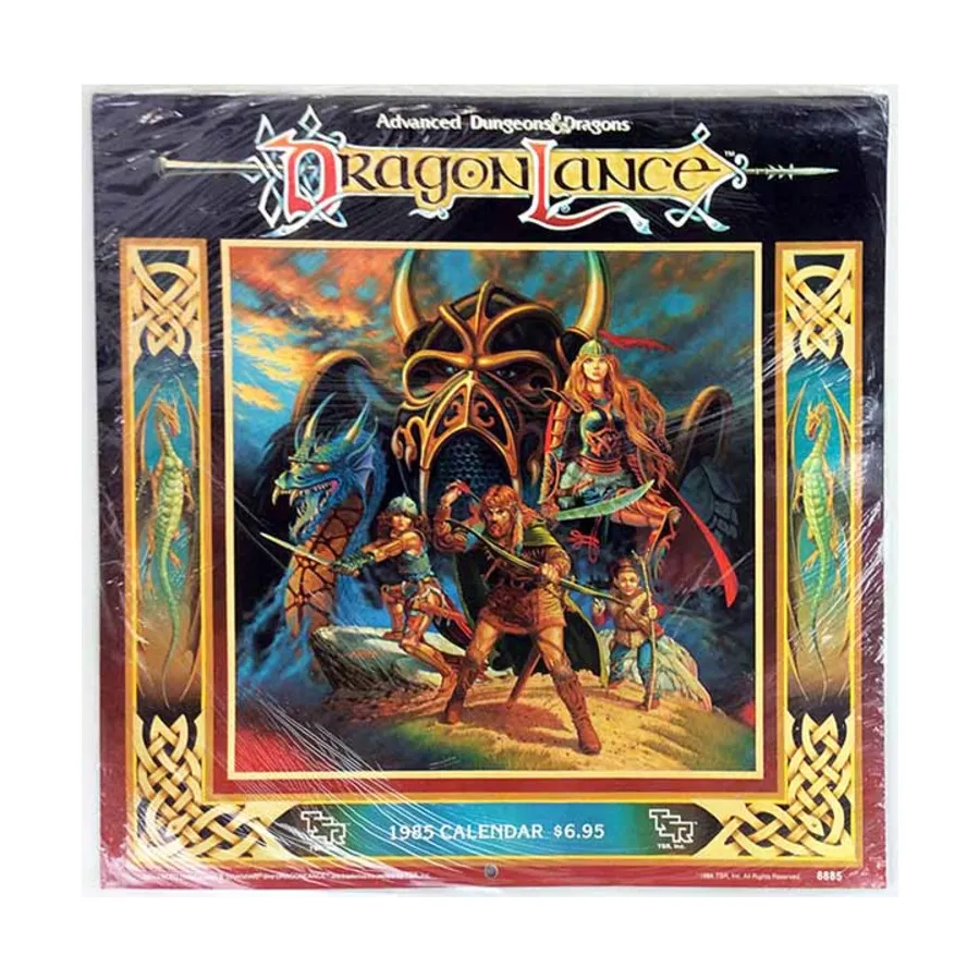 

Календарь Копья Дракона на 1985 год, Dragonlance - Calendars, Software & Miscellaneous