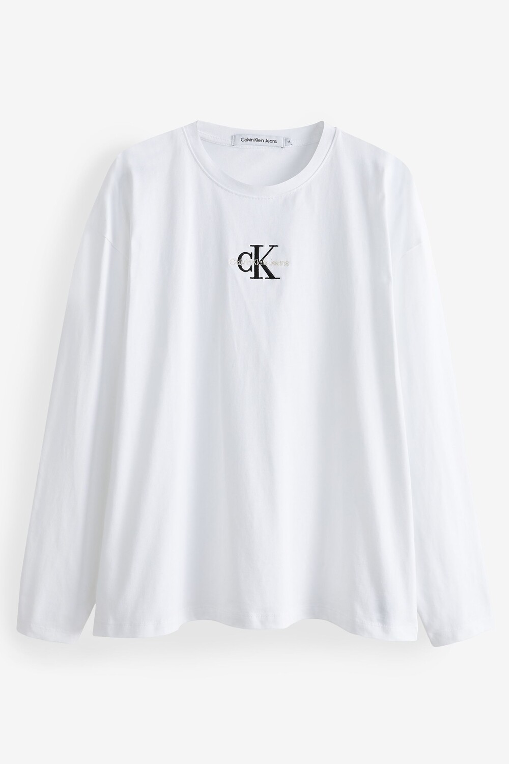 

Белая футболка с длинными рукавами Monologo Calvin Klein Jeans, белый