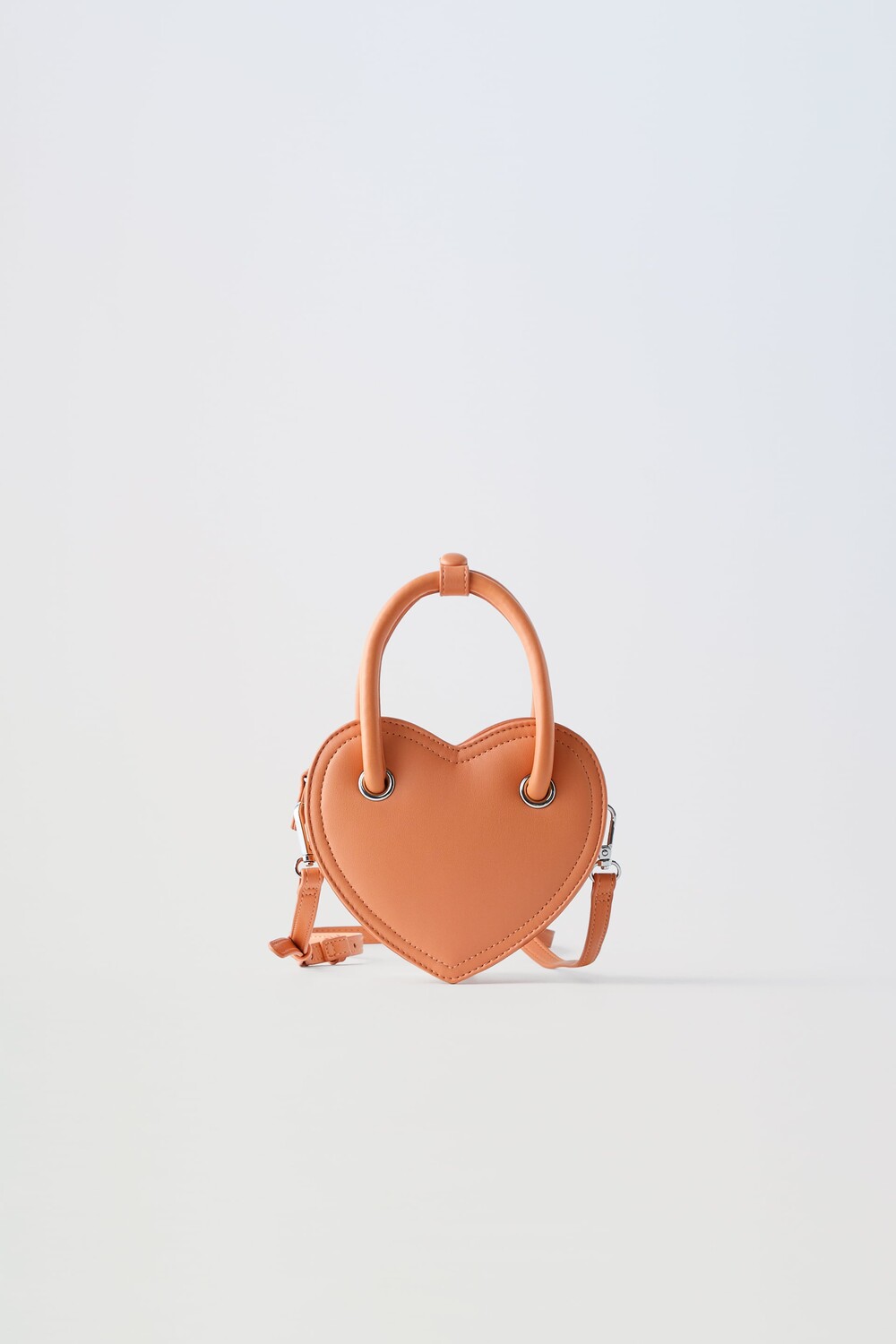 

Сумка в форме сердца Zara, персик