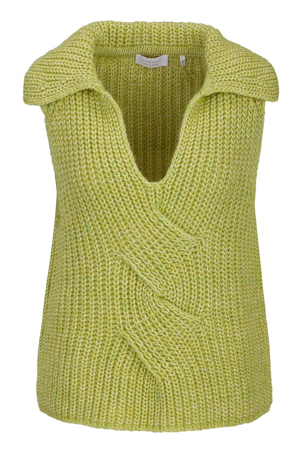

Утепленный жилет Rich & Royal Vest Polo Collar Organic, зеленый