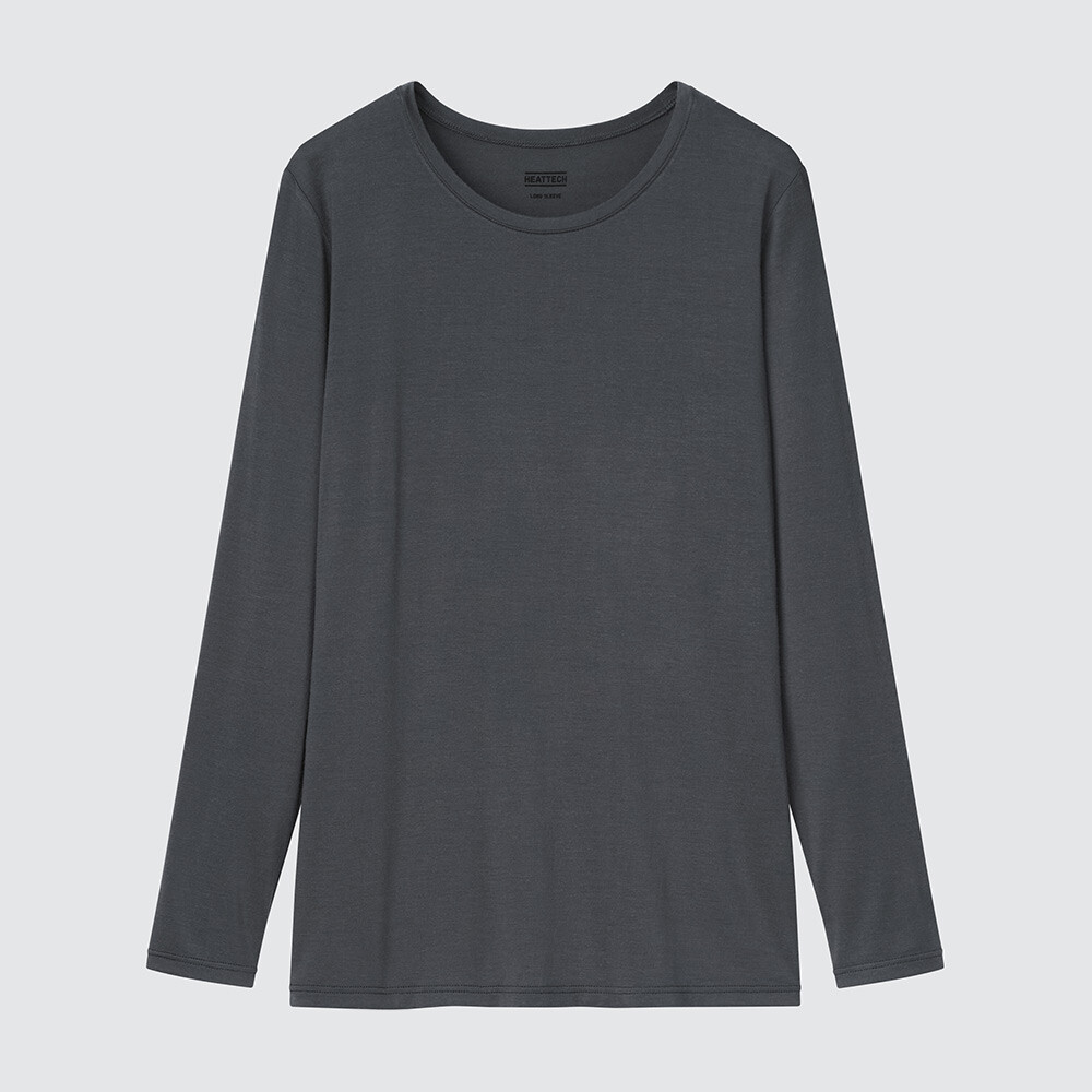 

Термоодежда Uniqlo HEATTECH с U-образным вырезом, темно-серый
