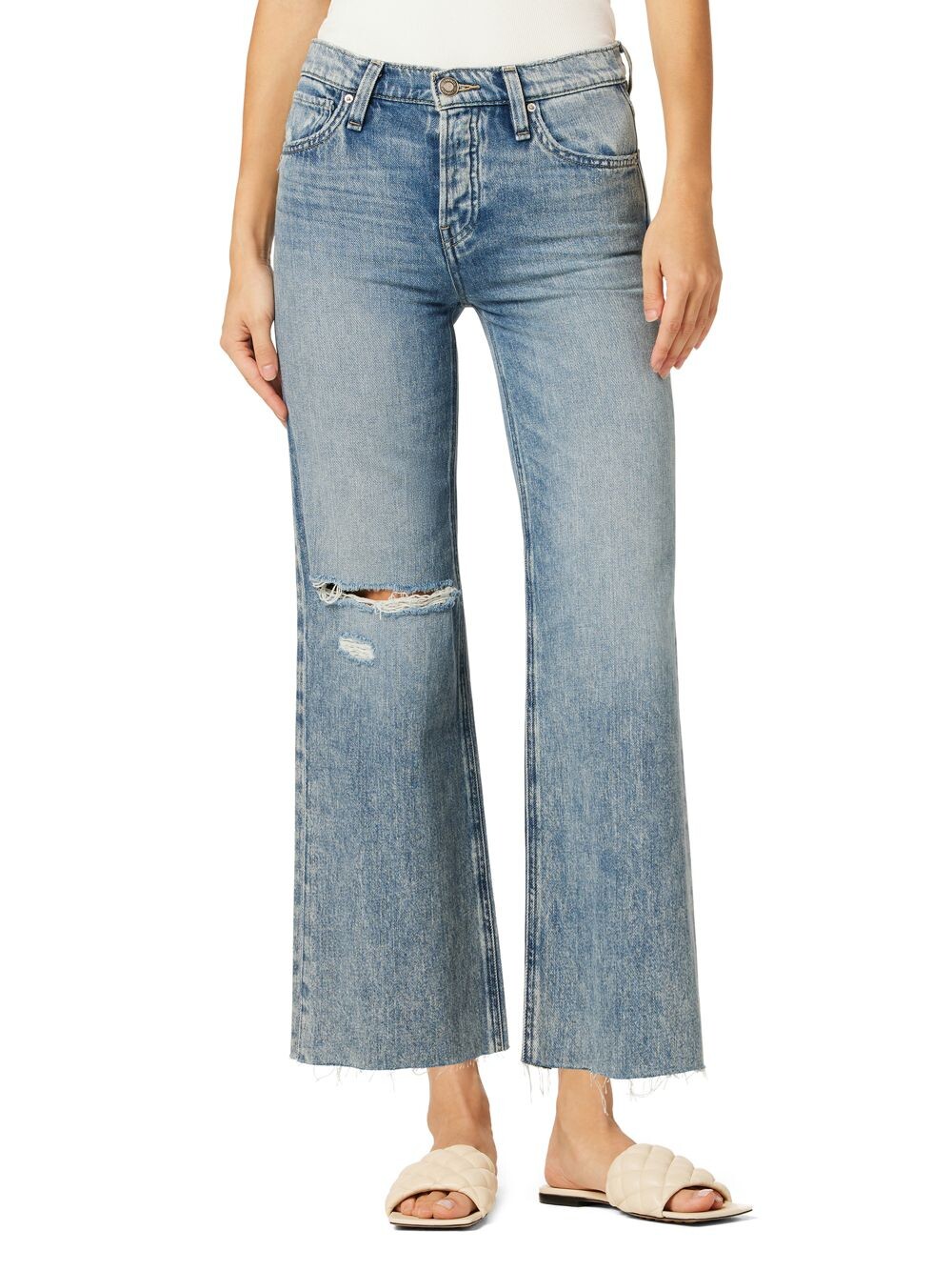 

Джинсы Rosie с эффектом потертости до щиколотки Hudson Jeans