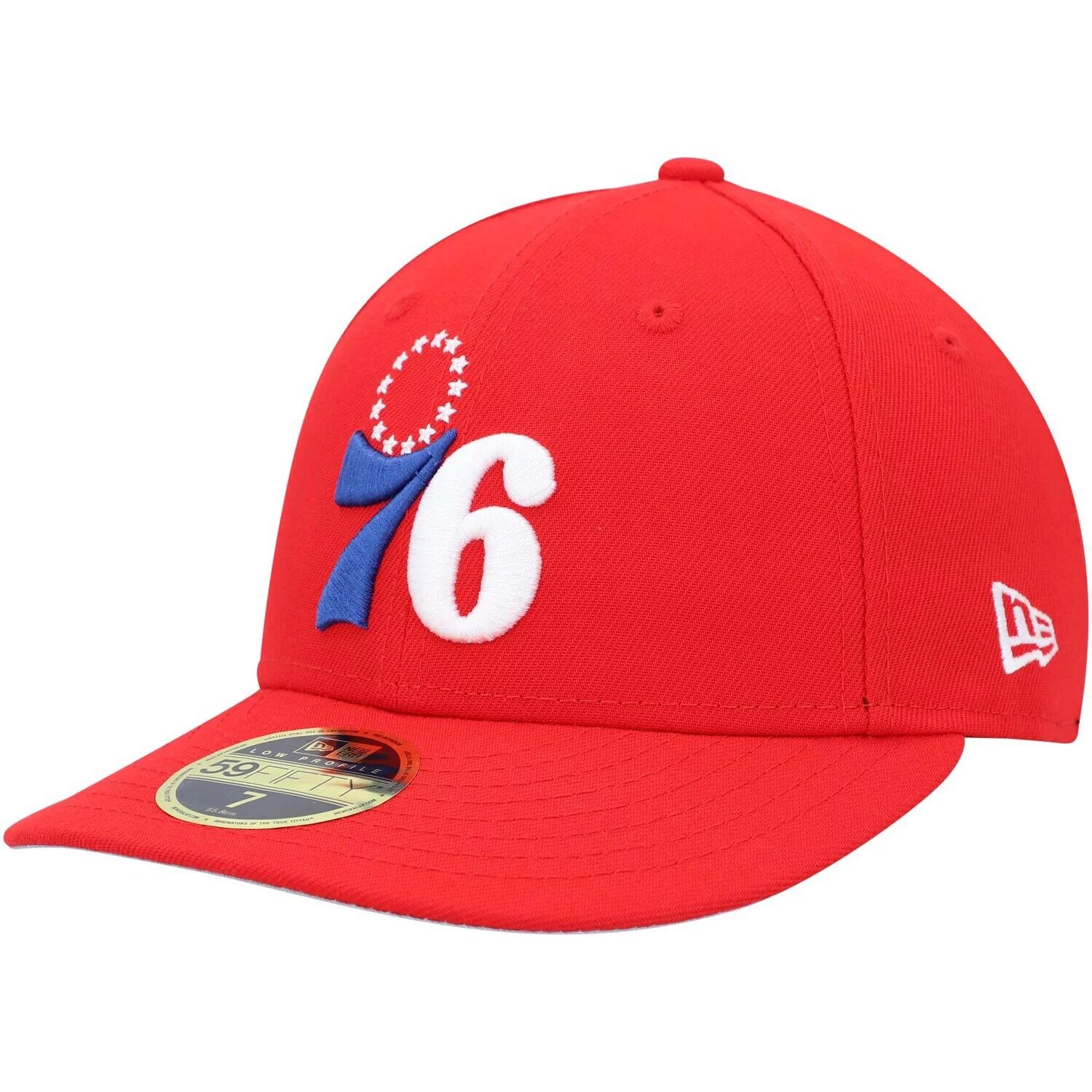 

Мужская облегающая шляпа New Era Red Philadelphia 76ers Team Low Profile 59FIFTY