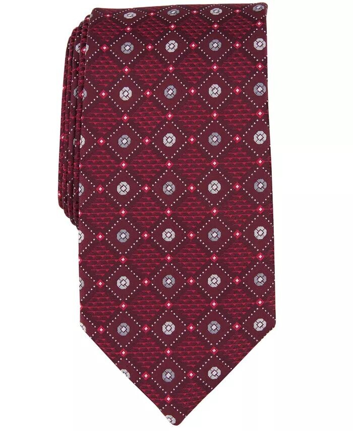 

Мужской галстук Laytone с бриллиантами и медальоном Perry Ellis, красный