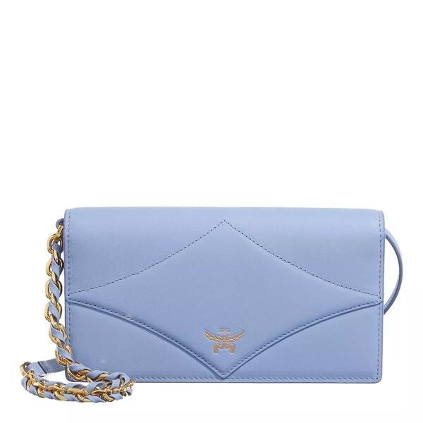 

Кошелек diamond lthr wallet on chain large della robbia Mcm, синий
