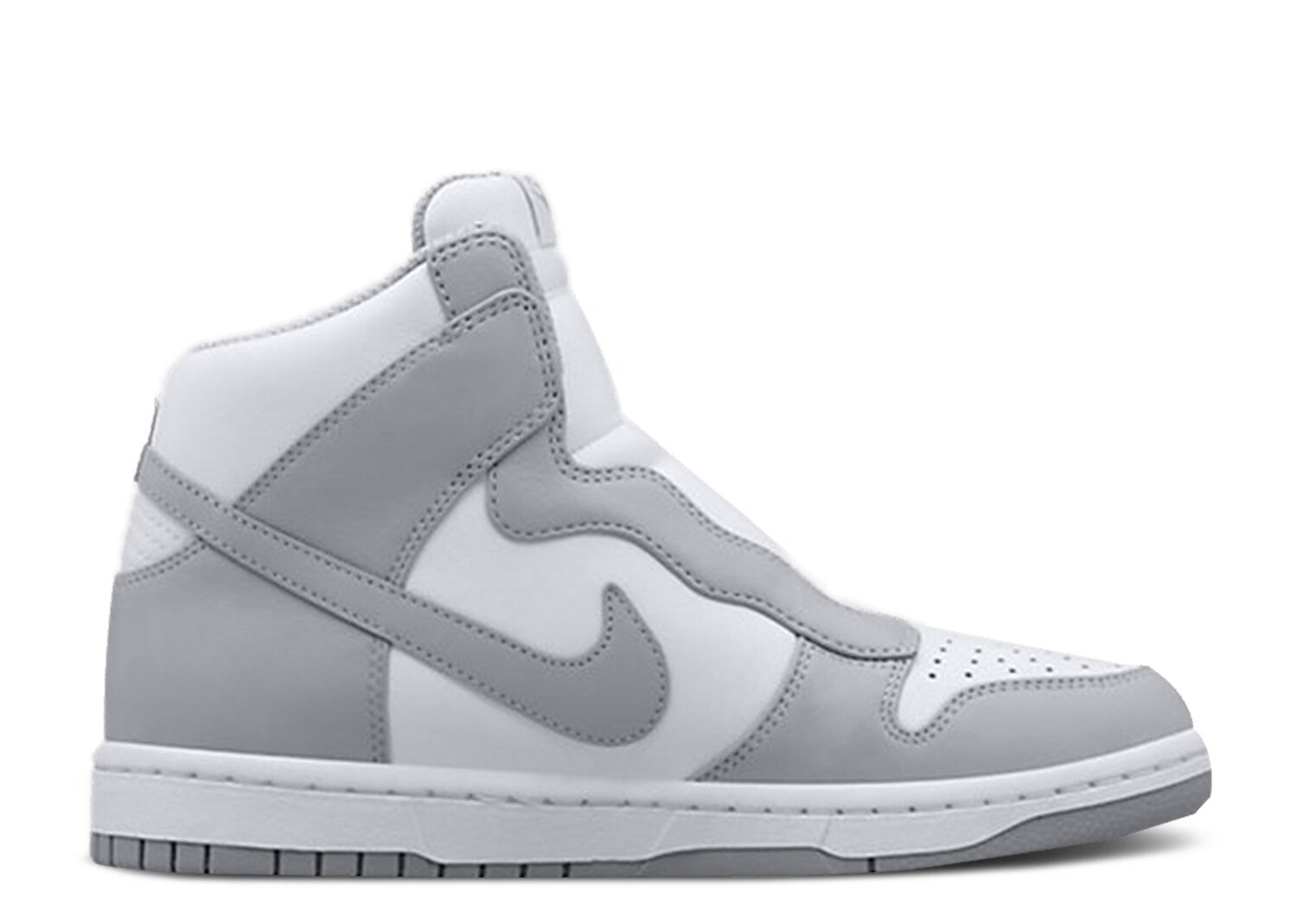 Кроссовки Nike Sacai X Wmns Nikelab X Dunk Lux 'Wolf Grey', белый