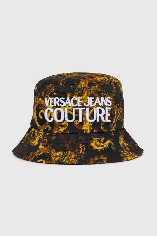

Хлопковая шапка Versace Jeans Couture, черный