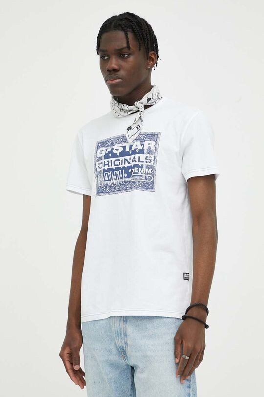

Футболка G-Star из необработанного хлопка G-Star Raw, белый