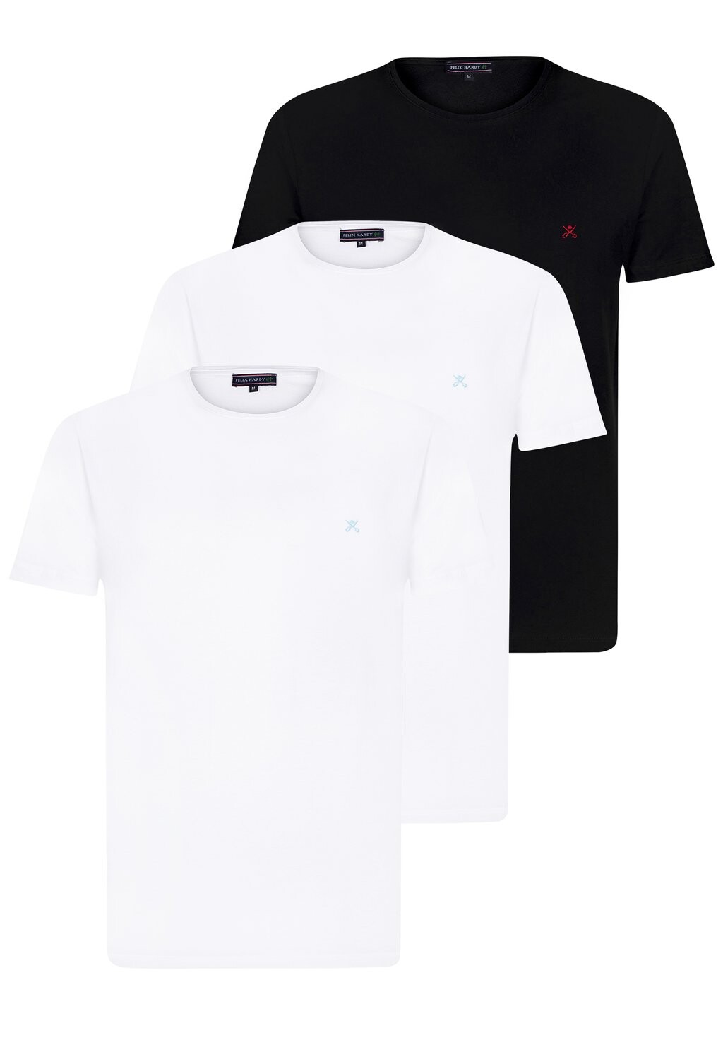 

Базовая футболка 3 PACK CREW NECK Felix Hardy, цвет mottled black