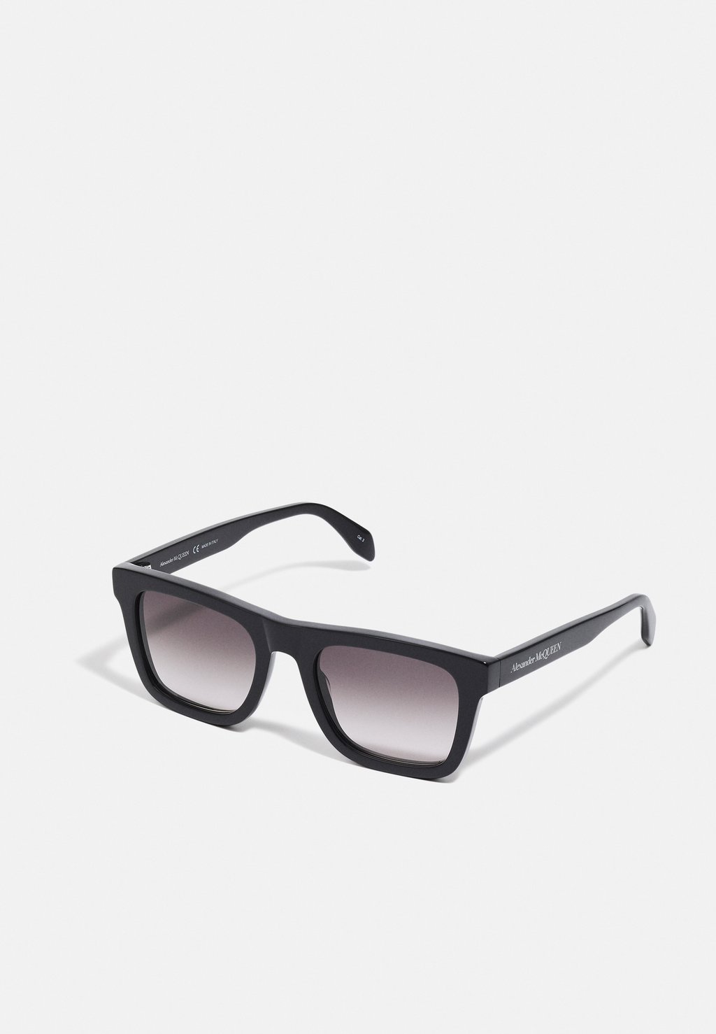 Солнцезащитные очки Signature Прямоугольные Солнцезащитные Очки Унисекс Alexander McQueen, цвет black/grey 35179