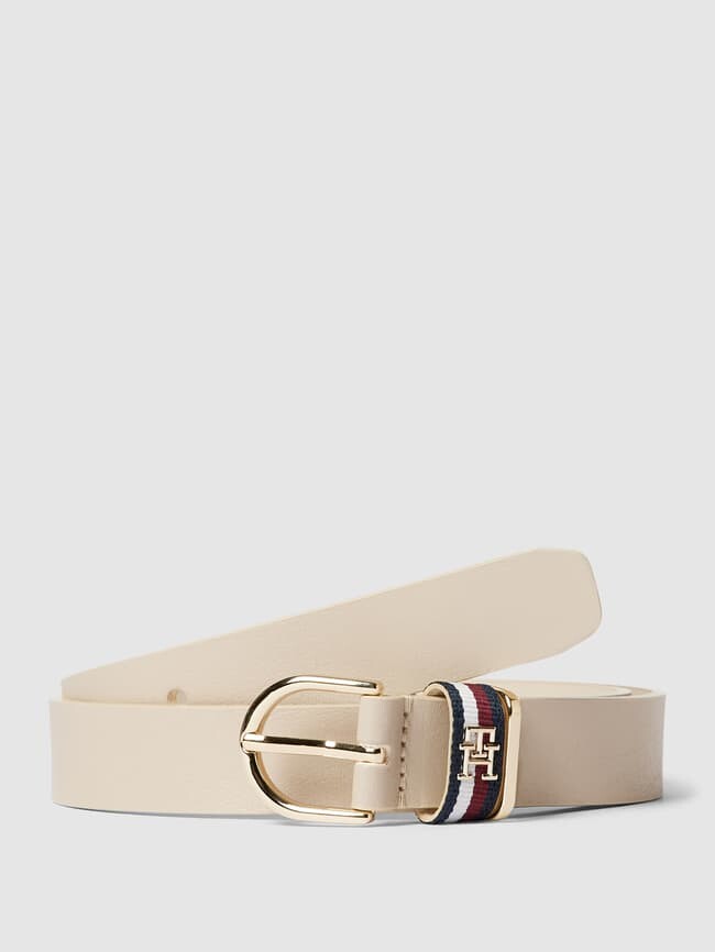 

Кожаный ремень с лейблом, модель TIMELESS Tommy Hilfiger, песочный