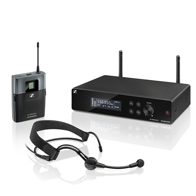 Беспроводная система Sennheiser XSW 2-ME3-A Wireless Headset Microphone System - Band A (548-572 MHz) беспроводная система sennheiser sennheiser xsw iem set wireless in ear monitor system b band 572 596 mhz
