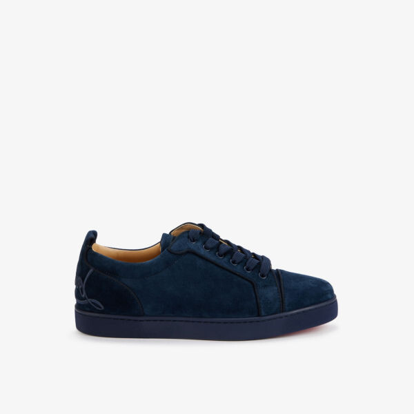 

Забавные замшевые кроссовки Louis Junior Christian Louboutin, синий