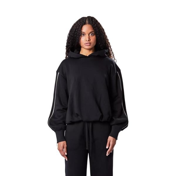 

Футболка kapuzenpullover mit reißverschlussdetails black black Thom Krom, черный